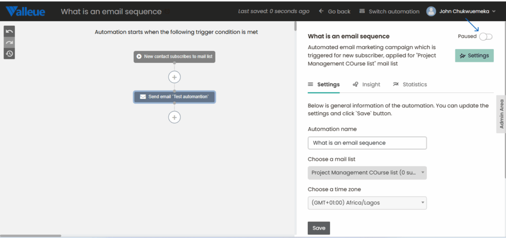 launch your email automation
